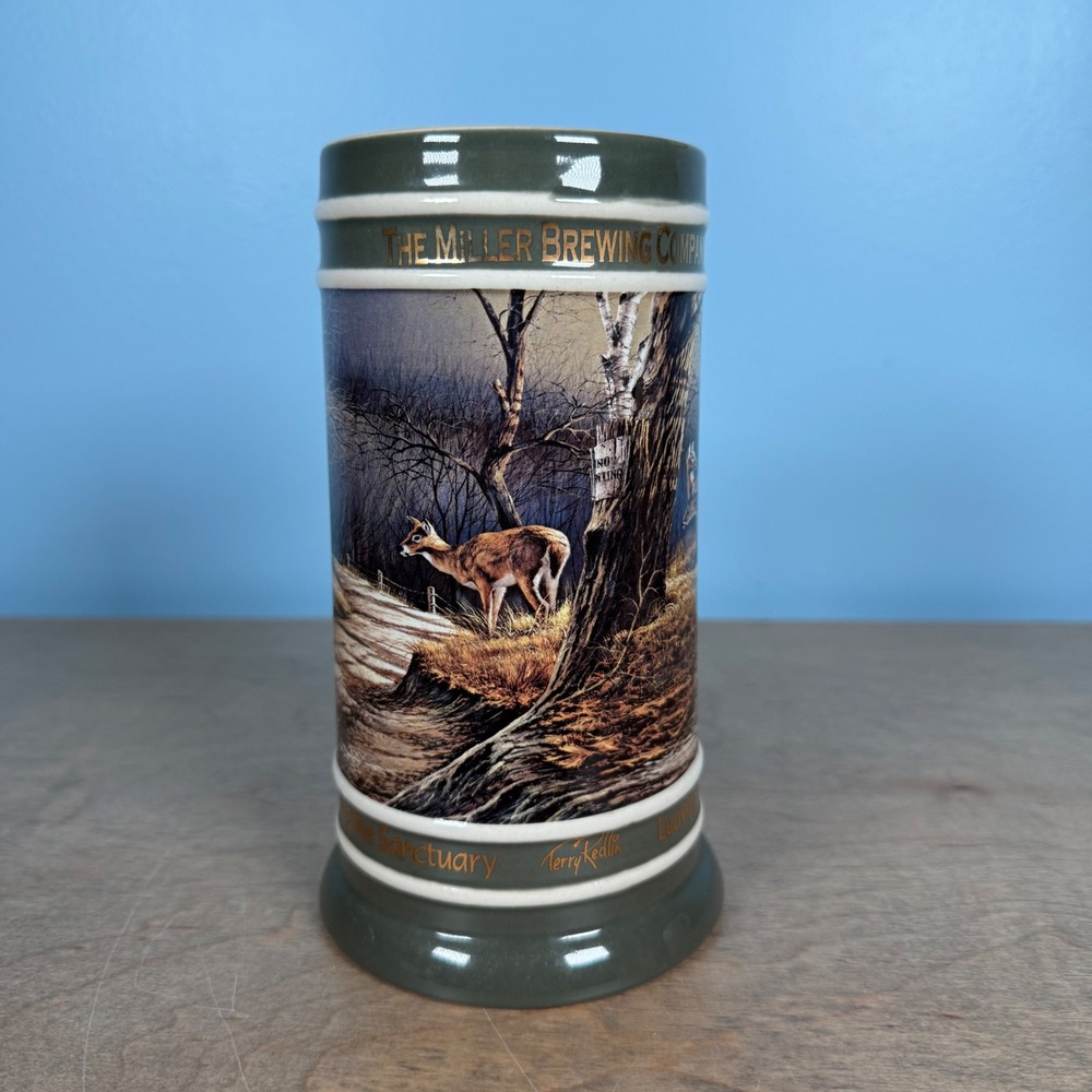 Miller Beer Stein Green Terry Redlin Leaving the Sanctuary 2008 3rd Ed